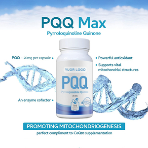Özel Marka PQQ Kapsülleri 20mg, Kalp Sağlığı ve Bilişsel Destek İçin CoQ10 Etkinleşimiyle, Vejetaryen, Glutensiz, GDO'suz - Product Image 2