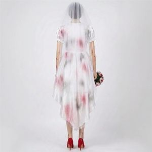 Disfraz <span class=keywords><strong>de</strong></span> <span class=keywords><strong>novia</strong></span> zombi para Halloween, tallas M-XL, oscuro y sangriento, con manchas <span class=keywords><strong>de</strong></span> sangre, vestido <span class=keywords><strong>de</strong></span> <span class=keywords><strong>novia</strong></span> fantasma, disfraz para actuación en escenario - Product Image 4