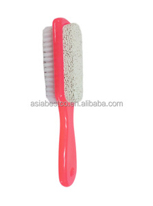 Dusch-Fußbürste Pediküre-Bürste Doppelseitige Fußmassage-Spa-Badebürste mit Bimsstein - Product Image 3