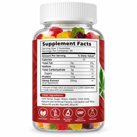 Gummies protéinés de haute qualité, marque privée, à l'huile de graines de chanvre, oursons gommeux oméga 3 6 9, pour la perte de poids, le soulagement du stress et la relaxation