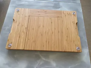 Depolama ile peynir tahtası 4 adet paslanmaz çelik peynir bıçağı doğal bambu