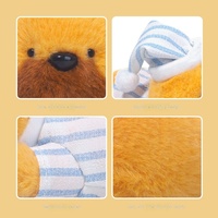 Peluche Otter Orange Amusante – Coussin Doux et Cuddly en Polyester (31cm-50cm) – Cadeau d'Anniversaire Idéal