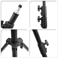 2.8m support de lumière robuste trépied de Studio vidéo grand support solide pour la photographie Softbox LED Flash Spot lampe