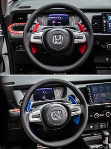 สำหรับ <span class=keywords><strong>Honda</strong></span> E <span class=keywords><strong>2020</strong></span> Fit MK4 <span class=keywords><strong>Jazz</strong></span> 2021 City Civic Sport รถยนต์ พวงมาลัย คันเกียร์แบบแป้นเหยียบ ตัวต่อเกียร์ DSG สติ๊กเกอร์ อุปกรณ์ตกแต่งรถยนต์ - Product Image 6