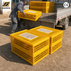 Jaula <span class=keywords><strong>de</strong></span> Transporte para Aves <span class=keywords><strong>de</strong></span> Corral, Diseño Apilable, Fácil <span class=keywords><strong>de</strong></span> Limpiar, Equipo para el Manejo <span class=keywords><strong>de</strong></span> Aves Vivas para Envíos Agrícolas - Product Image 2