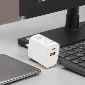 Cargador rápido de 20W, Cubo de pared, adaptador de corriente de dos puertos certificado ETL CE QC3.0 PD <span class=keywords><strong>USB</strong></span> tipo <span class=keywords><strong>C</strong></span> para auriculares de teléfono móvil <span class=keywords><strong>Apple</strong></span> - Product Image 6