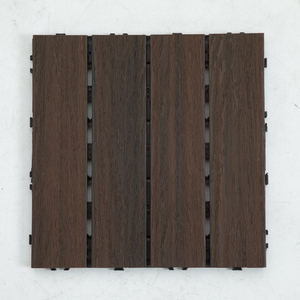 Carreaux de verrouillage piscine extérieure Wpc <span class=keywords><strong>terrasse</strong></span> de jardin antidérapante extérieure étanche - Product Image 1