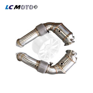 Katalysator-Downpipe für BMW 5er F07 F10 F11, <span class=keywords><strong>6er</strong></span> F12 F13 F14, <span class=keywords><strong>7er</strong></span> F01 F02 F03, X5 E70, X6 E71 - Motorcode N63 - Product Image 2
