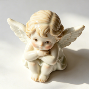 Statua di Angelo in Resina Personalizzata BZY, Figurina di Cherubino Artigianale, Decorazione per la Casa, Arte Religiosa, Regalo, Vendita all'Ingrosso B2B OEM ODM - Product Image 2