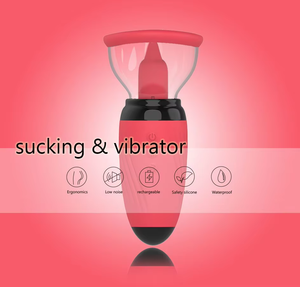 Productos para adultos Juguetes sexuales orales Vibrador de punto G con succión de pezón y estimulador del clítoris Vibrador de succión de lengua de mujer - Product Image 4