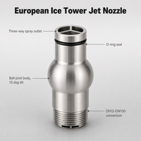 Nosel Air Mancur Eropa LISHI yang Dapat Disesuaikan, Bahan Stainless Steel 316, Tahan Air, Dapat Diprogram, Rendah Kebisingan, Garansi 5 Tahun untuk Air Mancur