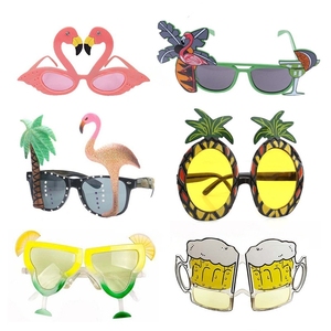 Ananas limone frutta occhiali da festa estate fenicottero carnevale hawaiano occhiali da sole sciocchi decorazione forniture occhiali - Product Image 3