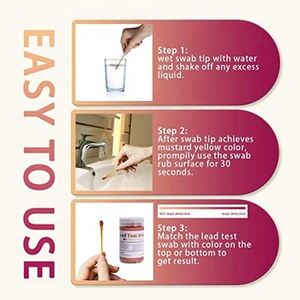 سريع 30/60/80 قطعة من تمويه الكشف عن الرصاص لجميع الأسطح، السيراميك، الأطباق، المعادن، الطلاء الخشبي فوري تمييه التحقق من الرصاص - Product Image 3