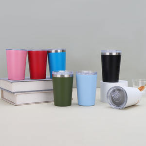 Meilleures ventes 2024 : Tasse de voiture isotherme à double paroi en acier inoxydable 304 avec couvercle – Tasses à thé et soucoupes très populaires - Product Image 1