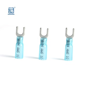 Gaopeng HSV2-5 màu xanh 16-14 AWG không thấm nước u-loại thiết bị đầu cuối dây kết nối đồng <span class=keywords><strong>Spade</strong></span> ngã ba cách điện nhiệt thu nhỏ thiết bị đầu cuối - Product Image 1