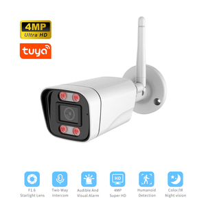 Tuya 4MP Wifi IP66 Ánh Sáng Kép AI Phát Hiện Đạn Máy Ảnh 2.4G/5G Hai Cách Âm Thanh Kim Loại Wirele Mạng Đạn An Ninh Nhà Máy Ảnh - Product Image 2