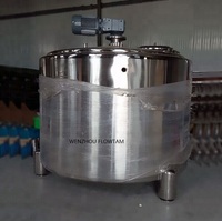 Machine de fermentation de yaourt de réservoir de vieillissement de lait d'acier inoxydable de veste de refroidissement de 1000l 5000l 10000l