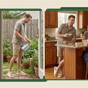 Chaussons d'intérieur et d'extérieur pour homme, imperméables, antidérapants, respirants, légers, résistants à l'usure, tendance, décontractés - Product Image 2