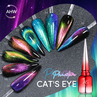 Populaire Date 9D Double Lumière Chat Magnétique UV Gel Vernis À Ongles Collection Lumineux Galaxy 15ml Non Toxique Cat Eye Gel Polonais