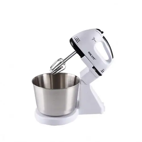 Sokany Electric Hand Mixer With Stand Stainless Beaters Food Mixer With Bowl 7 Speed