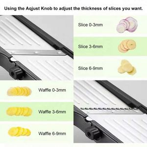 Kitchen Accessories Stainless Steel <b>Vegetable</b> Cutter <b>Chopper</b> Protective Kitchen Mandoline Slicer <b>for</b> Easy Fruit <b>Vegetable</b> - Product Image 2