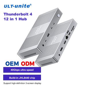 ULT-unité <span class=keywords><strong>12</strong></span>-en-1 Thunderbolt <span class=keywords><strong>4</strong></span> Hub USB Thunderbolt <span class=keywords><strong>4</strong></span> Station d'accueil prend en charge l'affichage 4K 60Hz Compatible pour Mac/Windows/Linux - Product Image 1
