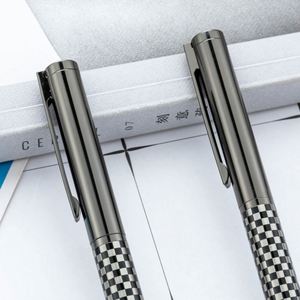 Wholesale 1.0Mm Creative Metal Logo Engraving Conference Event Gift Electroplated Gray Ballpoint <b>Pen</b> - Product Image 2