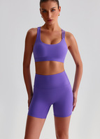 Combinaisons de sport pour femmes, souples, extensibles, compressives, non transparentes, respirantes, pour la gym et le yoga