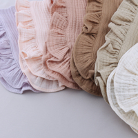 Offre Spéciale multicolore bébé fournitures coton lin tissu bave serviette bavoirs
