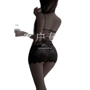 Pure and Delicate Lace-up Slip Dress, Transparent Sexy Mesh Lingerie Nightgown/Date Set - Product Image 5