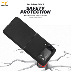 Funda de teléfono móvil con tapa de PU para <span class=keywords><strong>Samsung</strong></span> <span class=keywords><strong>Galaxy</strong></span> <span class=keywords><strong>Z</strong></span>, funda trasera de teléfono de cuero de Guijarro, 5G, novedad - Product Image 5