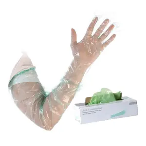 Plastic/Rectal/CPE/LDPE/EVA/Disposable PE Veterinary Gloves with Shoulder Length Full Arm Long Sleeve 92cm