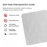 Chiffon de nettoyage de lunettes en microfibre souple OEM pour téléphone/appareil photo/casque VR -- Fourniture en vrac