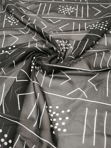 <span class=keywords><strong>Tissu</strong></span> en Chiffon de <span class=keywords><strong>Polyester</strong></span> Doux Imprimé Numérique Kente du Ghana, Motif Cire Africain pour Robe Musulmane - Product Image 2
