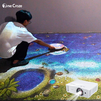 Projecteur de plage interactive 3D populaire pour enfants et adultes, luminosité 4200 lumens, édition Pro, pour sols intérieurs/extérieurs
