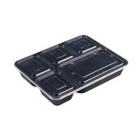Boîte à lunch en plastique portable Offre Spéciale Bento durable à 3 compartiments pour écoliers et tout-petits sans danger pour les étudiants