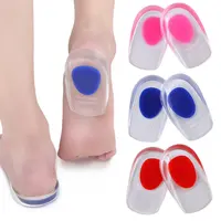 Silicone Gel Cushion Insole, Shoe Back Heel Pad, Clear
