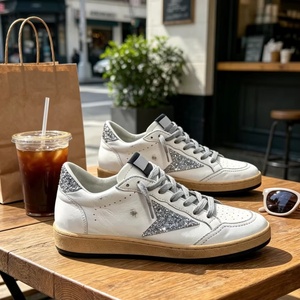 High-Quality Designer Shoes Genuine Leather Waterproof Lace-Up Trendy Skate Shoes Luxury Gold Sole Men's Shoes Wholesale - Product Image 5