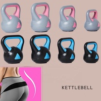 Kettlebell en plastique avec Logo personnalisé, équipement d'entraînement physique, gymnastique à domicile, vente en gros
