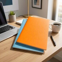 Agenda en cuir au design minimaliste avec couverture souple et logo personnalisé, carnet de 100 feuilles, cadeau imprimé