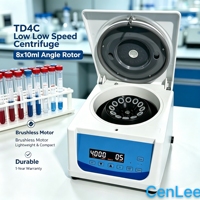 Centrifugeuse de laboratoire portable CE TD4C à écran LCD, séparation par plasma, 12 tubes de 10 ml, 5 ml, 15 ml, 4000 tr/min, basse vitesse