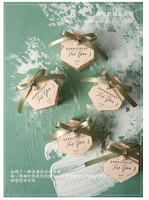 CSMD fabricants chinois en gros fournisseur de Yiwu prix bon marché emballage alimentaire hexagone champagne boîte de chocolat pour faveurs de mariage