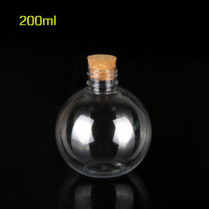 <span class=keywords><strong>Boule</strong></span> d'ampoule Bouteille en <span class=keywords><strong>plastique</strong></span> transparente avec bouchons en liège pour les décorations de Noël Utilisation suspendue pour les sodas et les boissons énergisantes - Product Image 3