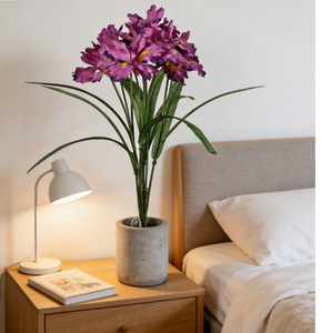 Orchidées <span class=keywords><strong>Vanda</strong></span> artificielles en plastique à longue tige, effet toucher réel, pour la décoration de Thanksgiving et de Noël (vente en gros) - Product Image 3
