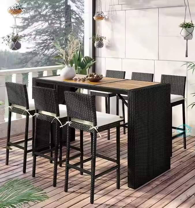 120 cm de largo mesa con 4 silla