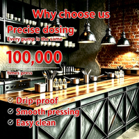 Dispenser Bumbu Dingin 250W Tombol Tekan GN 1/4*2 2-8 ℃   Dispenser Saus Pendingin Dispenser Bumbu Komersial