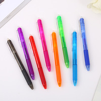 Stylos à gel magiques effaçables à la chaleur à faible quantité minimale de commande 0.7MM en plastique coloré avec logo de marque pour la papeterie et les fournitures scolaires