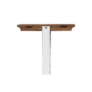 Mensola Galleggiante in Legno Rustico Fatta a Mano, Decorazione Rustica per Soggiorno, Scaffale per Libri da Parete - Product Image 4