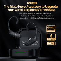Écouteurs HiFi KZ AN01 Câble de mise à niveau sans fil Bluetooth 5.4 Écouteurs filaires à faible latence Module Bluetooth pour Castor ZAR ZSXPRO
