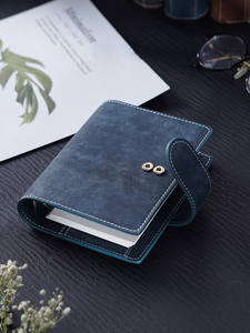 Agenda M5 A7 personnalisé en cuir PU avec anneaux, carnet de notes portable, agenda de <span class=keywords><strong>voyage</strong></span>, carnet de planification quotidienne pour les affaires - Product Image 2